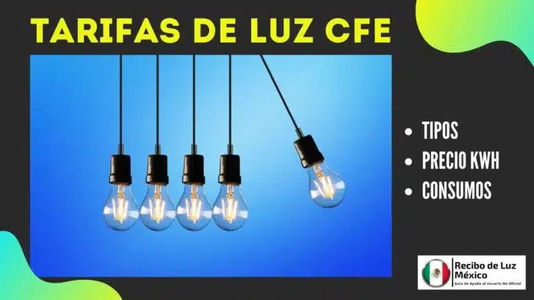 tarifas de luz de cfe