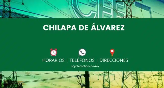 oficinas cfe en chilapa de alvarez direccion horarios telefonos