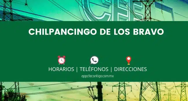 oficinas cfe en chilpancingo de los bravo direccion horarios telefonos