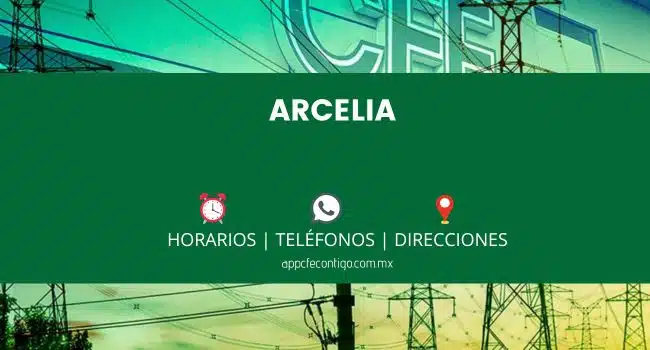oficinas cfe en el municipio de arcelia direccion horarios telefonos