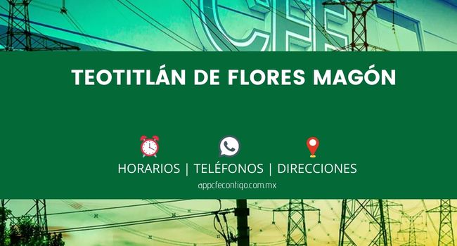 Oficinas CFE en Teotitlán de Flores Magón