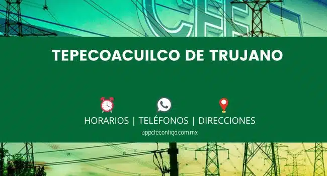 oficinas cfe en tepecoacuilco de trujano direccion horarios telefonos