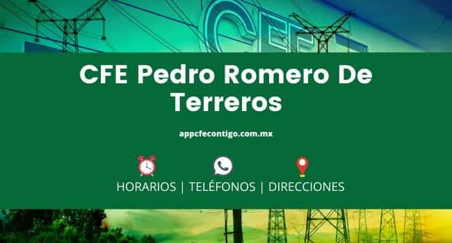 CFE Pedro Romero De Terreros: horarios, dirección, teléfono 1 sucursal CFE Pedro Romero de Terreros